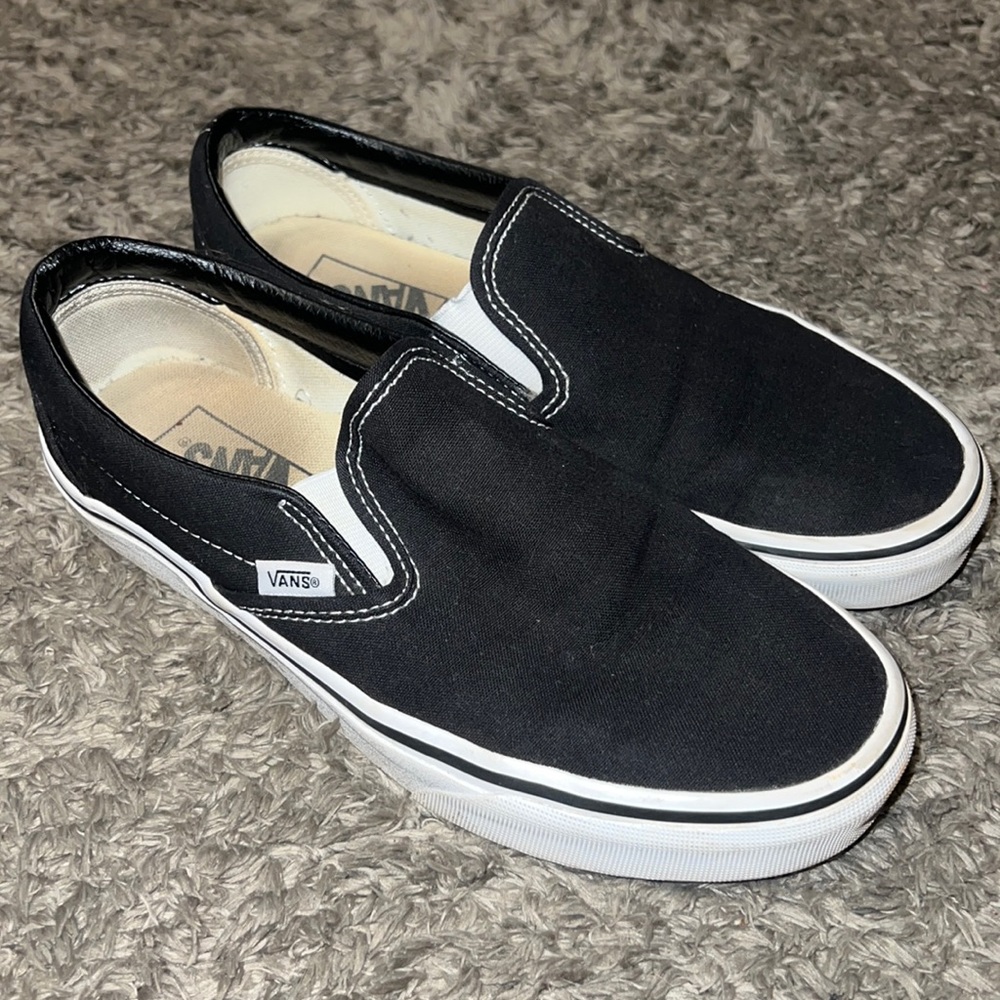 Black slip on vans